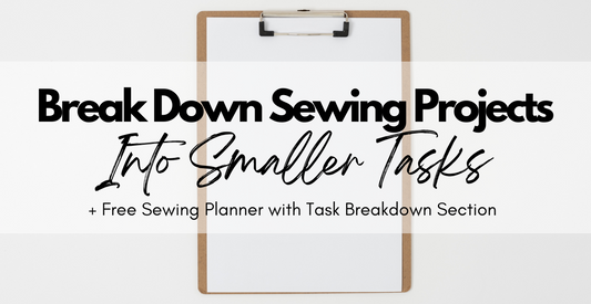 Free Sewing Planner on Clipboard