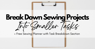 Free Sewing Planner on Clipboard