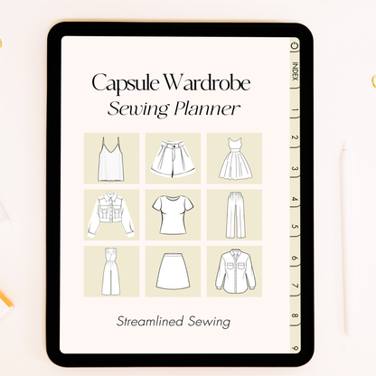 Digital Sewing Planner for Capsule Wardrobes