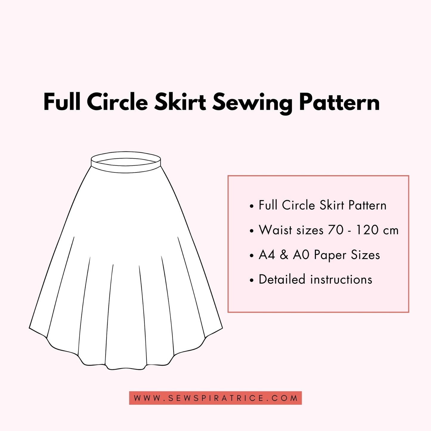 Free Full Skirt Sewing Pattern