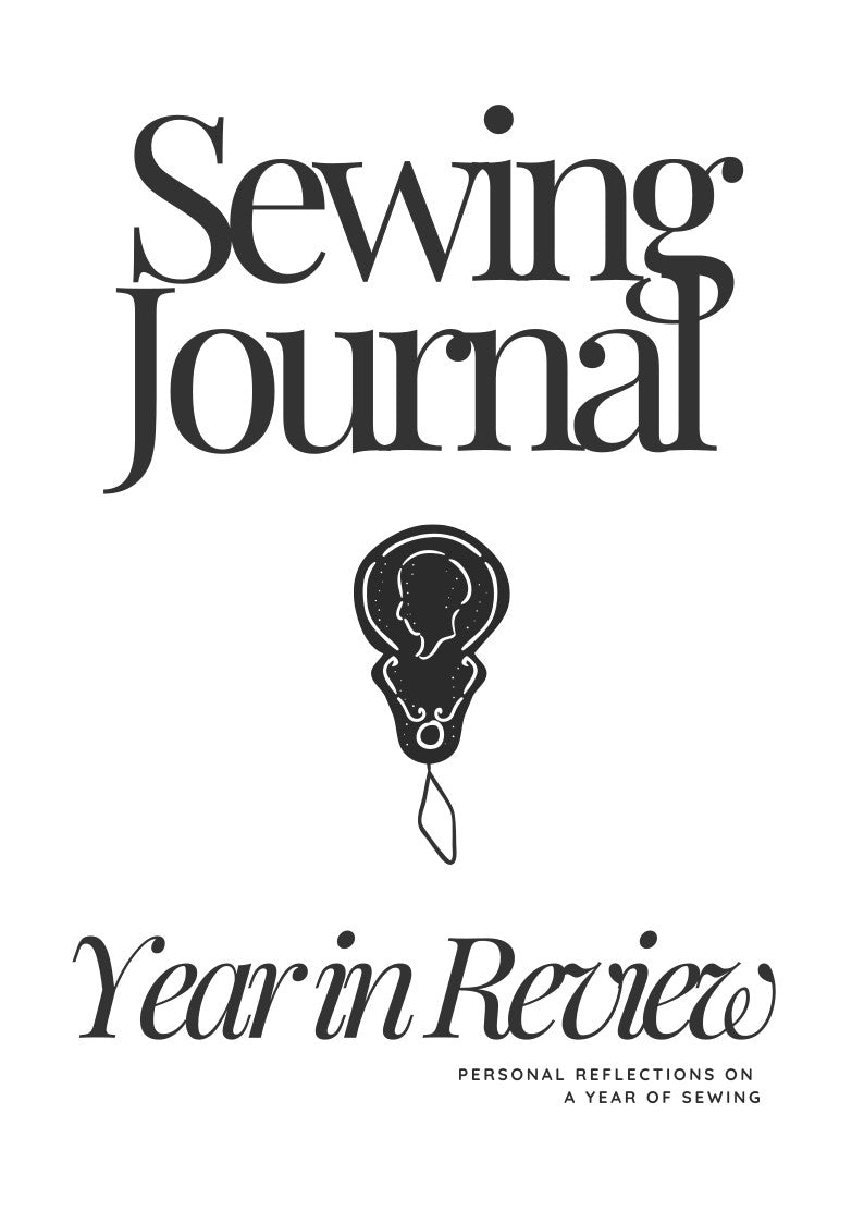 Printable sewing year in review journal page 1