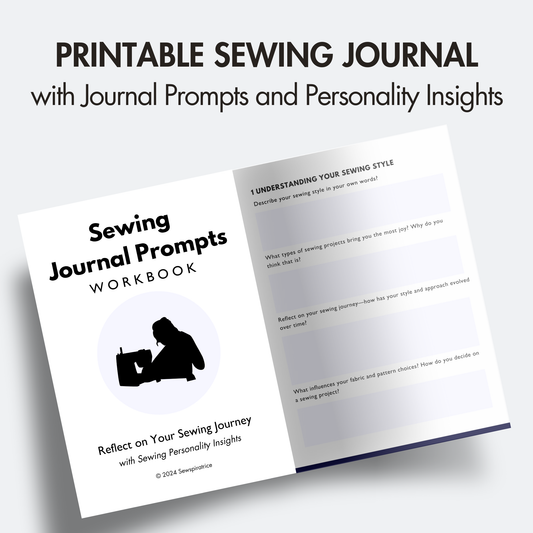 Sewing Journal Prompts Workbook