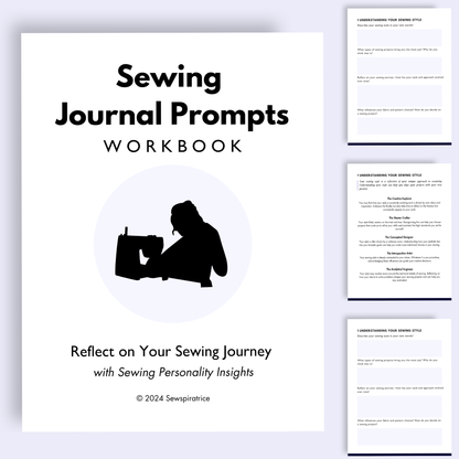 Sewing Journal Prompts Workbook