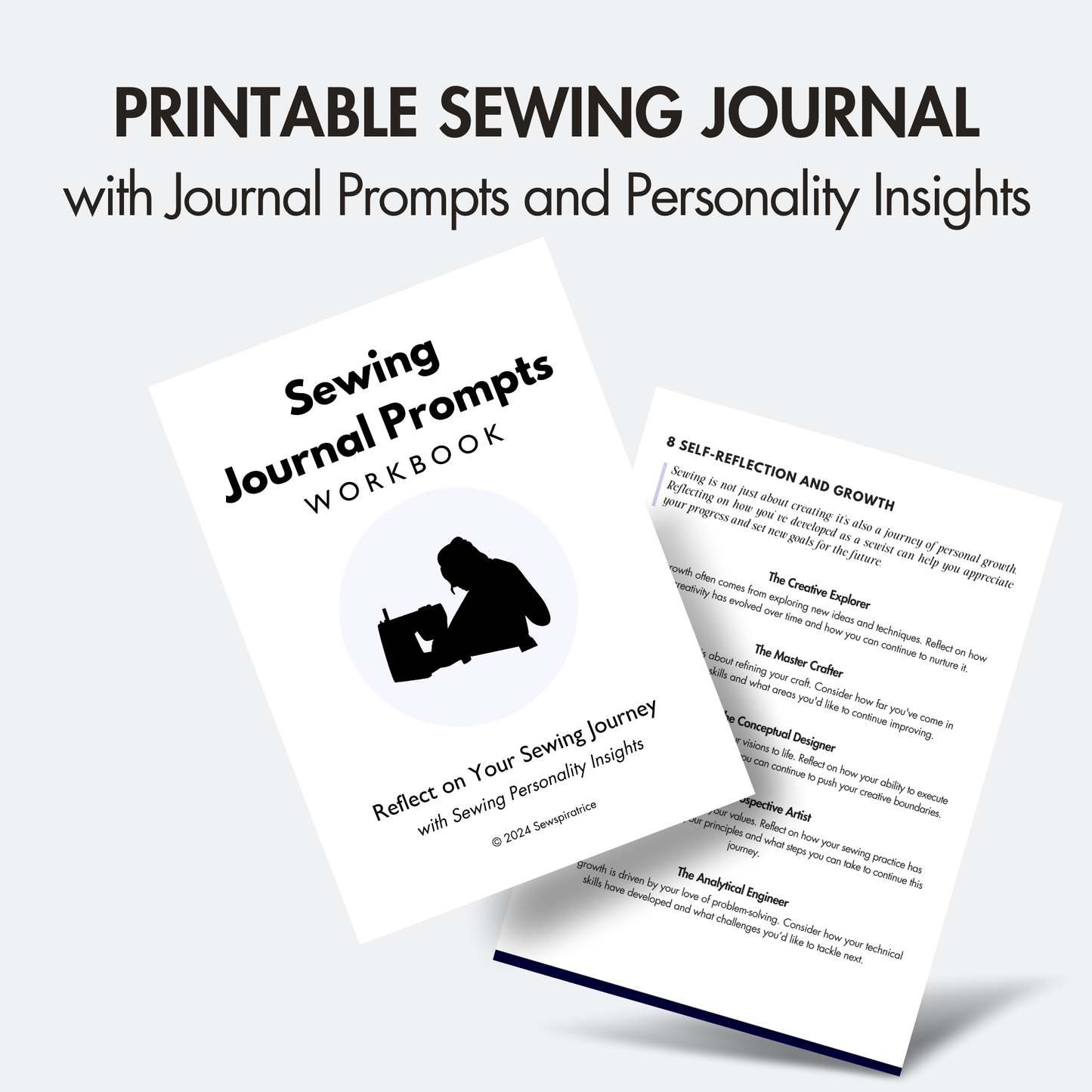 Sewing Journal Prompts Workbook