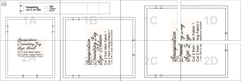 layout for PDF drawstring pattern shown
