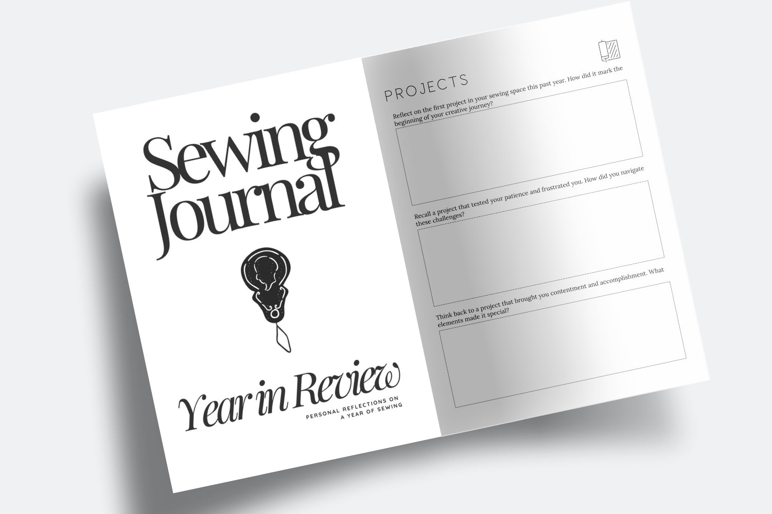 Printable Sewing Journal: Year in Review & Resolutions