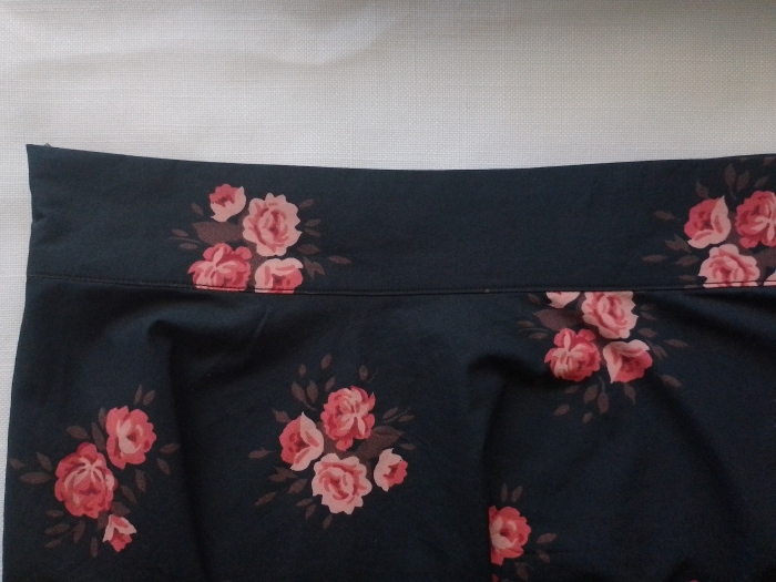 A close-up of the waistband.