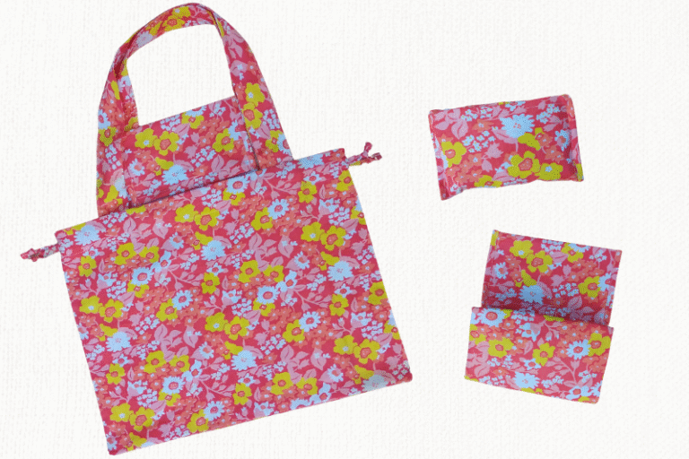 DIY Foldable Shopping Tote Bag (Free Pattern)