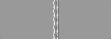 A tier for a gathered skirt with the side seams serged
