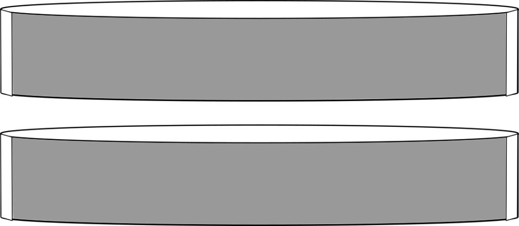Illustrations of two waistbands